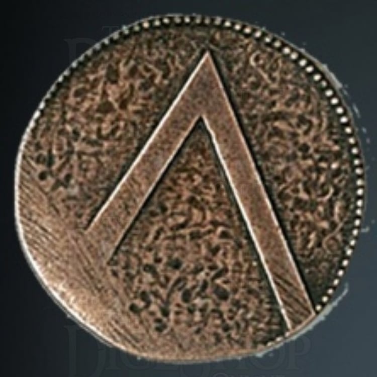 Spartan Legendary Metal Copper Coin
