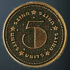 Units Legendary Metal Gold Coin