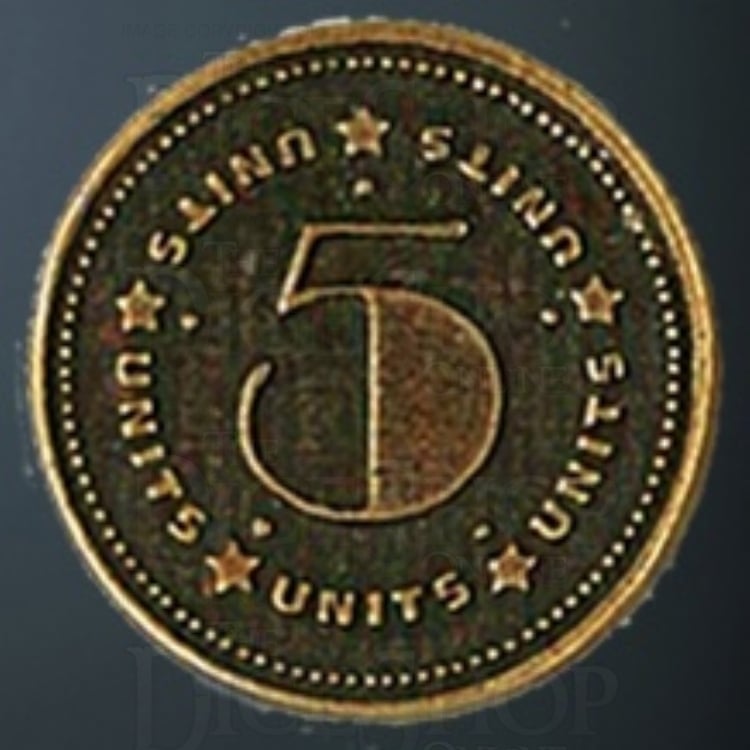 Units Legendary Metal Gold Coin