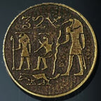 Egyptian Legendary Metal Gold Coin