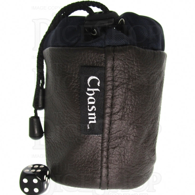 Chasm Vortex Large Dark Brown High Grade Leather Dice Bag