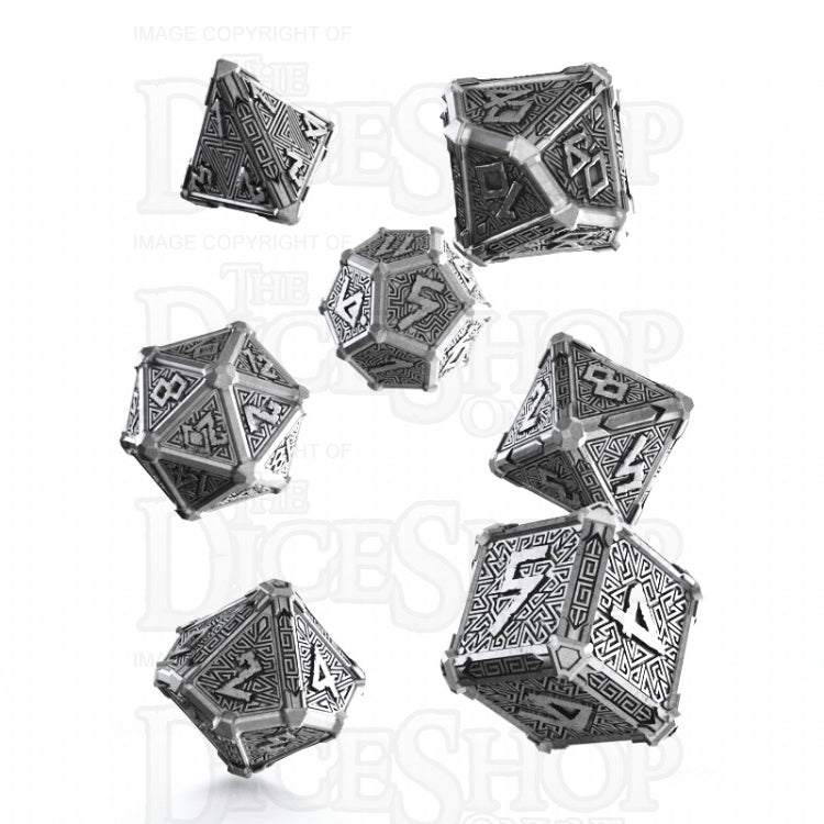 Q Workshop Mythical Metal 7 Dice Polyset