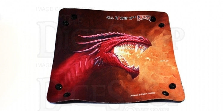 Folding Dice Tray - Dragon - Fiery