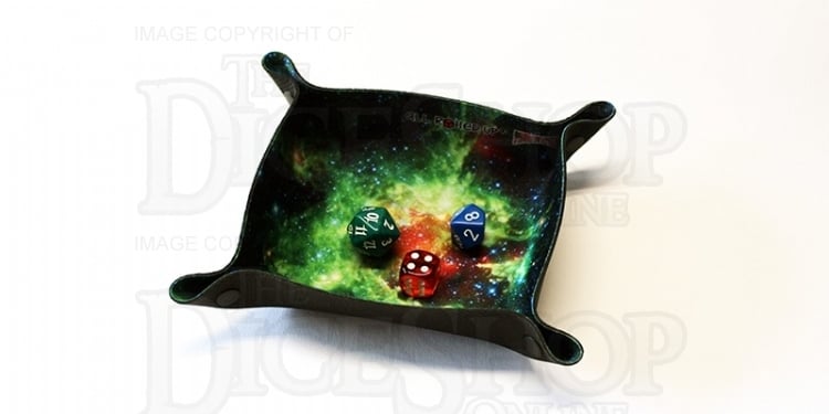 Folding Dice Tray - Space - Star Cloud