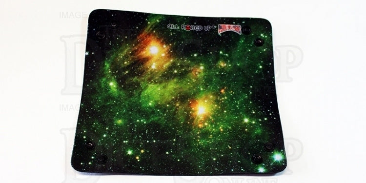 Folding Dice Tray - Space - Green Mist