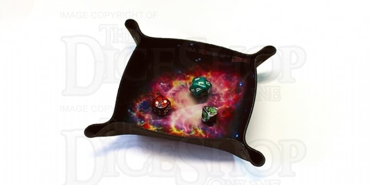 Folding Dice Tray - Space - Crab Nebula