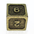 TDSO Metal Fire Forge Ancient Brass 7 Dice Polyset
