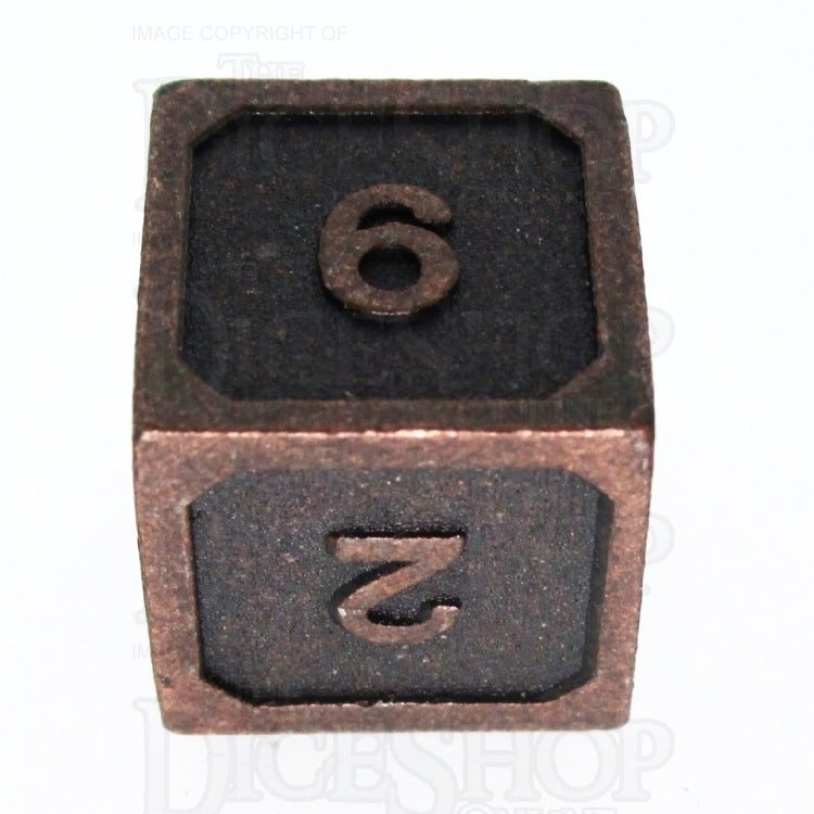 TDSO Metal Fire Forge Ancient Copper 7 Dice Polyset