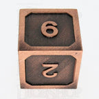 TDSO Metal Fire Forge Copper 7 Dice Polyset
