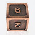 TDSO Metal Fire Forge Copper D6 Dice