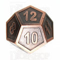 TDSO Metal Fire Forge Copper D12 Dice