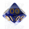 TDSO Duel Purple & Pearl White Percentile Dice
