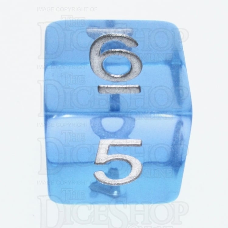 TDSO Layer Transparent Blue Sky D6 Dice