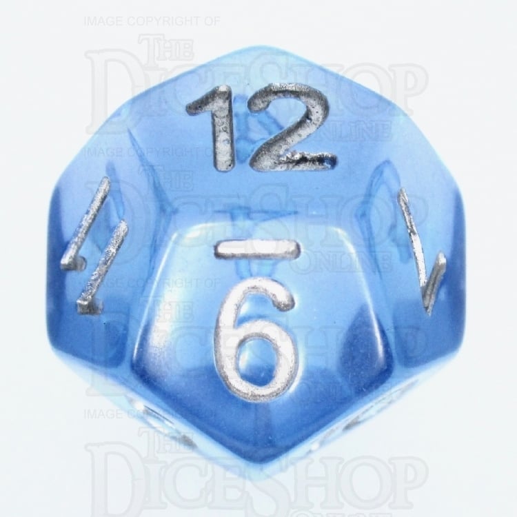 TDSO Layer Transparent Blue Sky D12 Dice