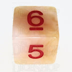 TDSO Jade Ivory & Red 7 Dice Polyset