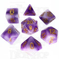 TDSO Jade Purple & Gold 7 Dice Polyset