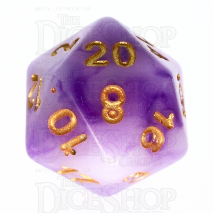 TDSO Jade Purple & Gold 7 Dice Polyset