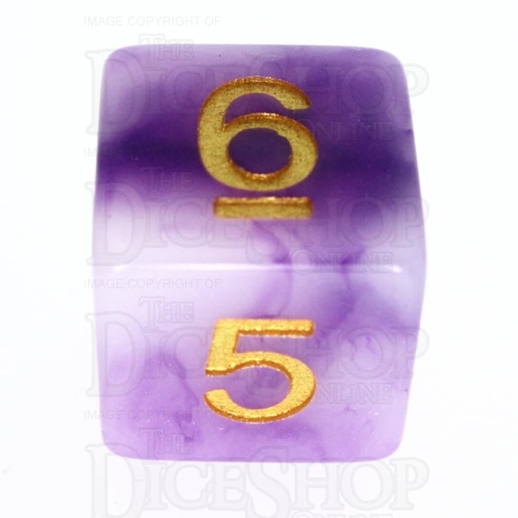 TDSO Jade Purple & Gold 7 Dice Polyset