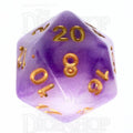 TDSO Jade Purple & Gold D20 Dice