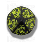 Q Workshop Dragon Black & Yellow 7 Dice Polyset