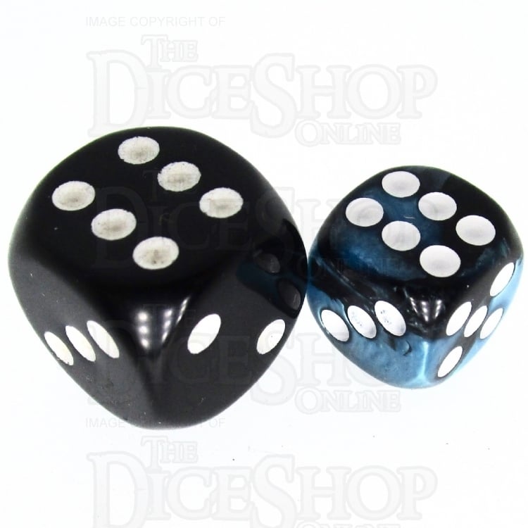 TDSO Duel Black & Blue 36 x D6 Dice Set