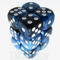TDSO Duel Black & Blue 12 x D6 Dice Set