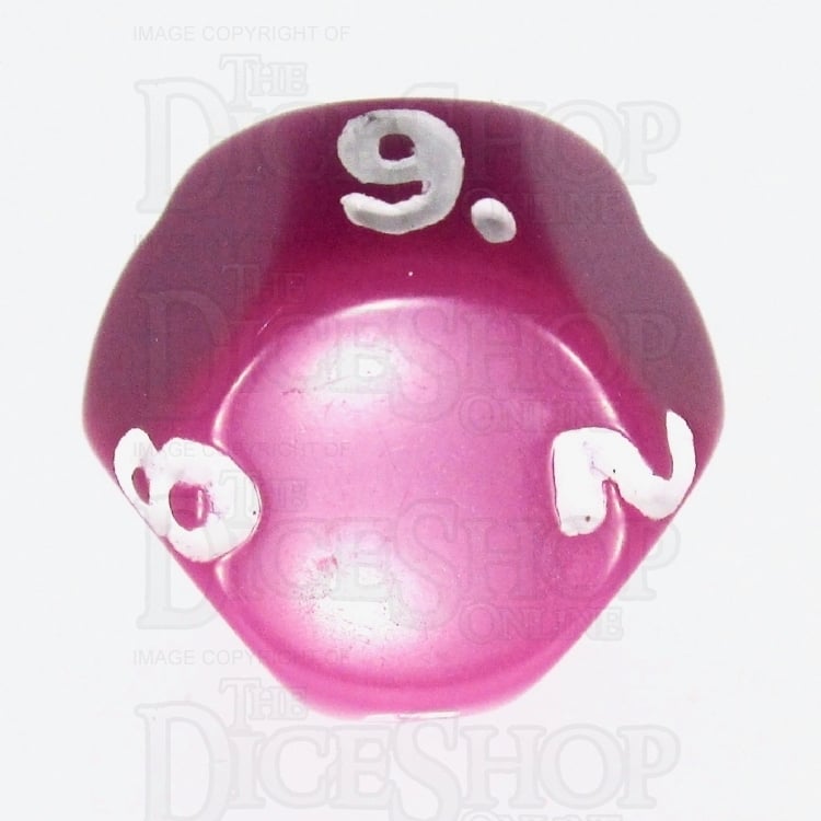 Impact Opaque Light Purple & White D9 Dice - Discontinued