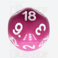 Impact Opaque Light Purple & White D18 Dice - Discontinued