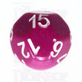 Impact Opaque Light Purple & White D15 Dice - Discontinued