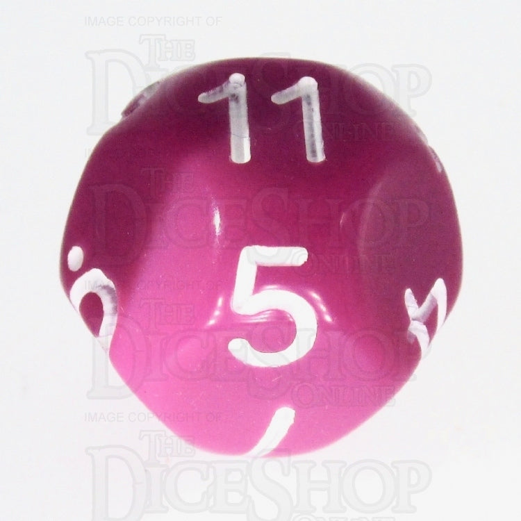 Impact Opaque Light Purple & White D11 Dice - Discontinued
