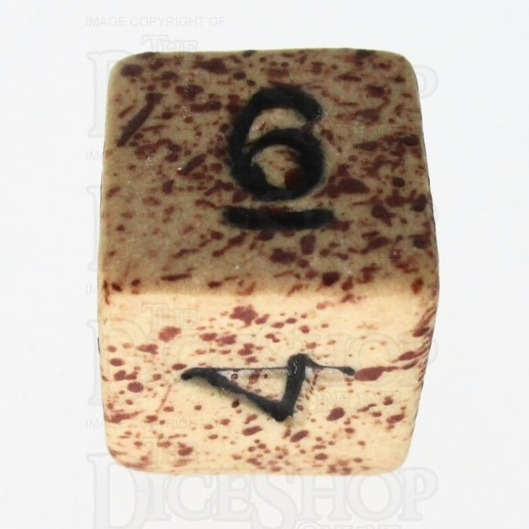 HALF PRICE CLEARANCE Crit Hit Sandstorm Ceramic D6 Dice