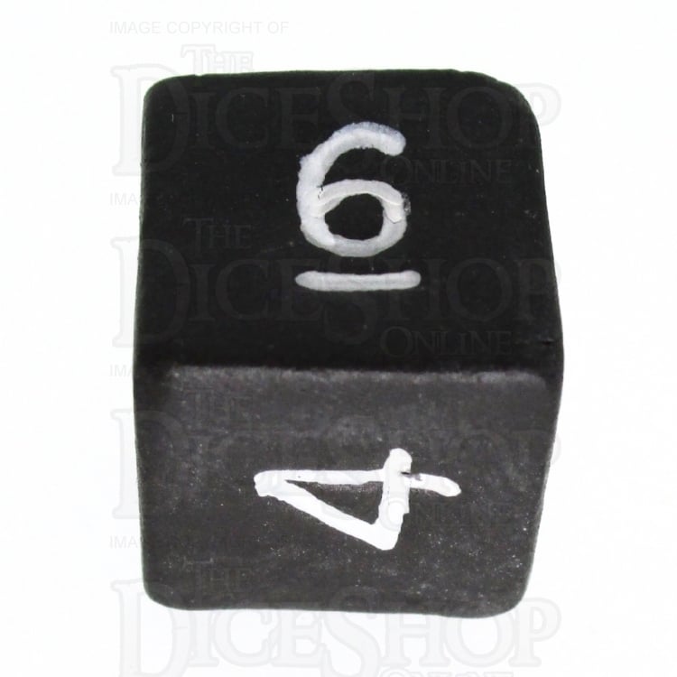 HALF PRICE CLEARANCE Crit Hit Dark Heart Ceramic D6 Dice