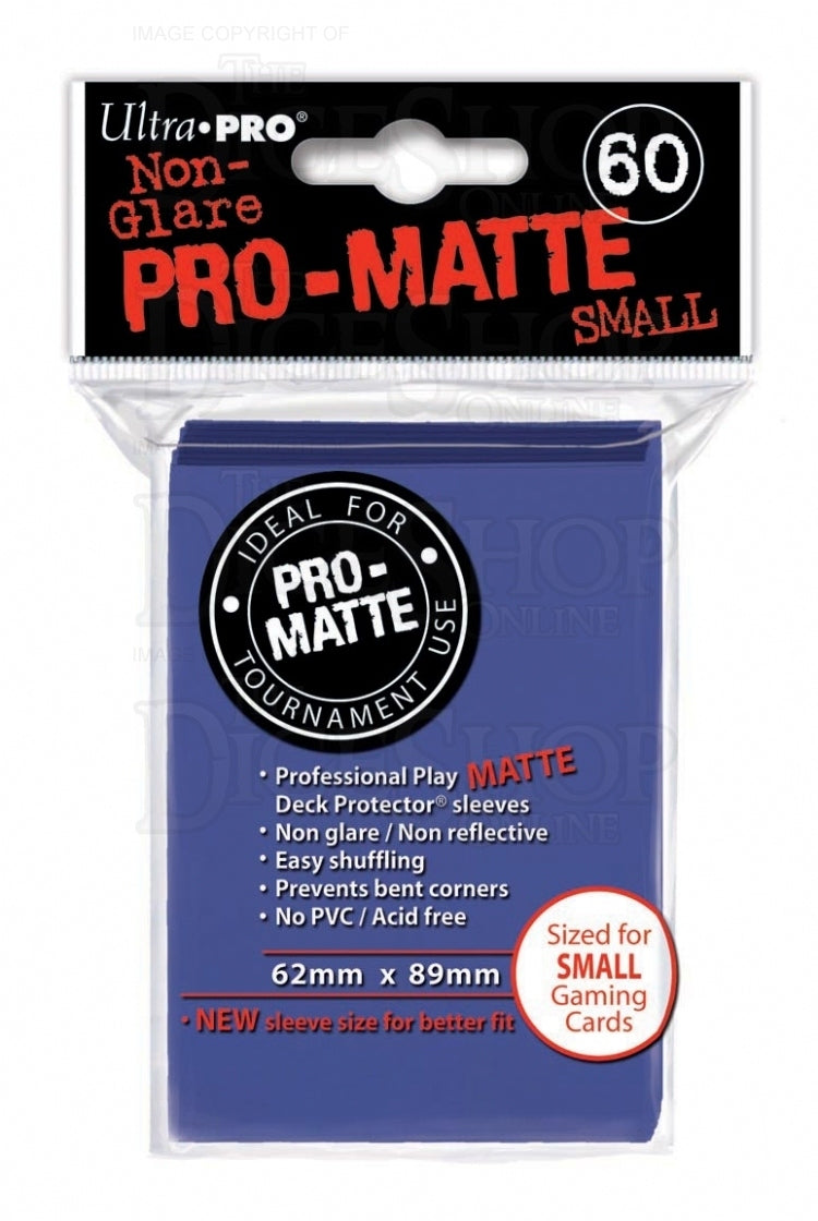Ultra Pro Matte SMALL Sized Sleeves x 60 - Blue