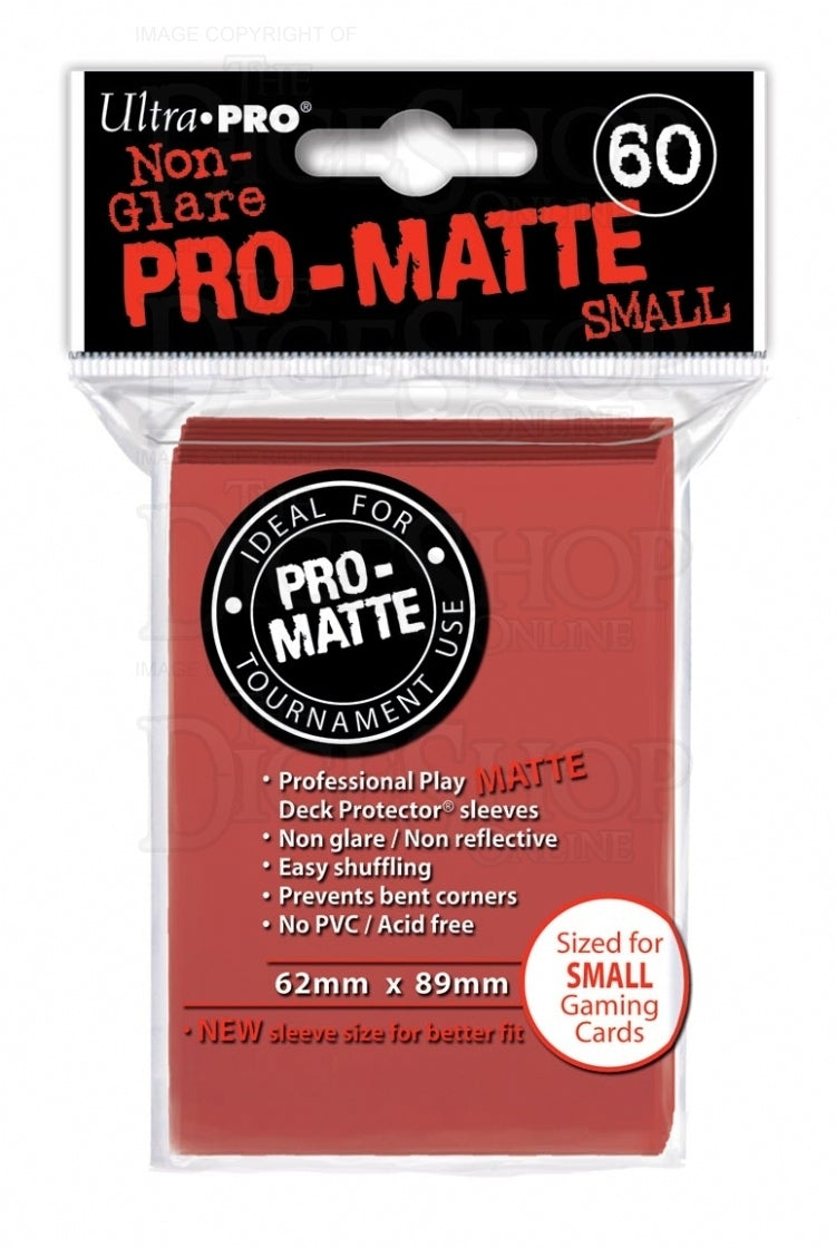Ultra Pro Matte SMALL Sized Sleeves x 60 - Red