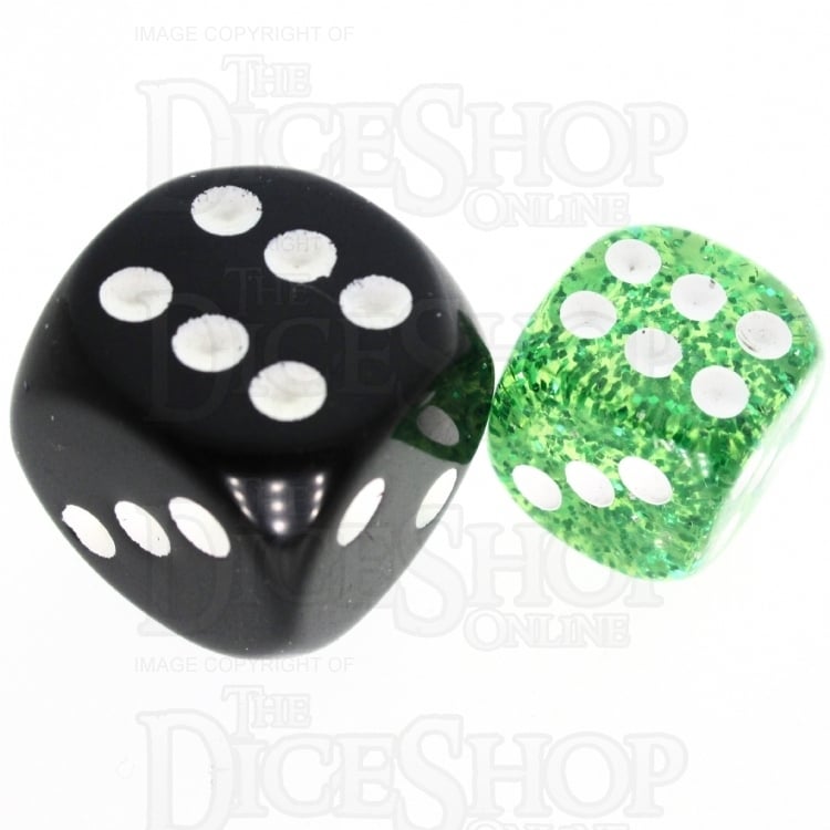 TDSO Glitter Green 36 x D6 Dice Set