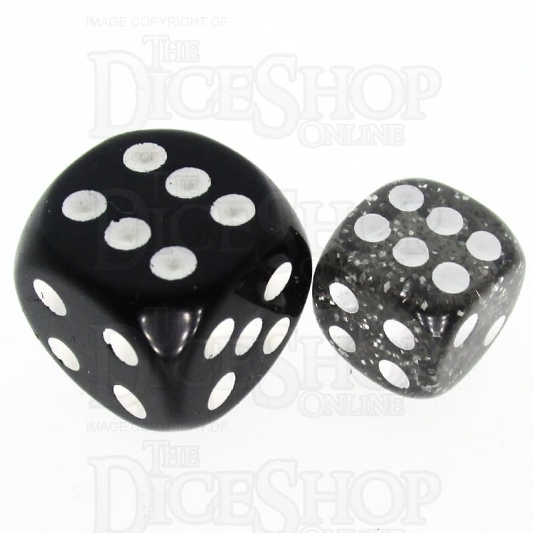 TDSO Glitter Black 36 x D6 Dice Set