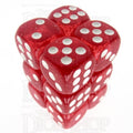 TDSO Glitter Red 12 x D6 Dice Set
