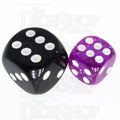 TDSO Glitter Purple 12mm D6 Spot Dice