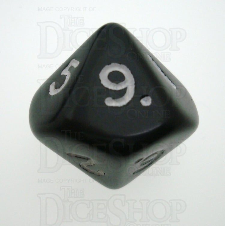 D&G Opaque Black 10 x D10 Dice Set