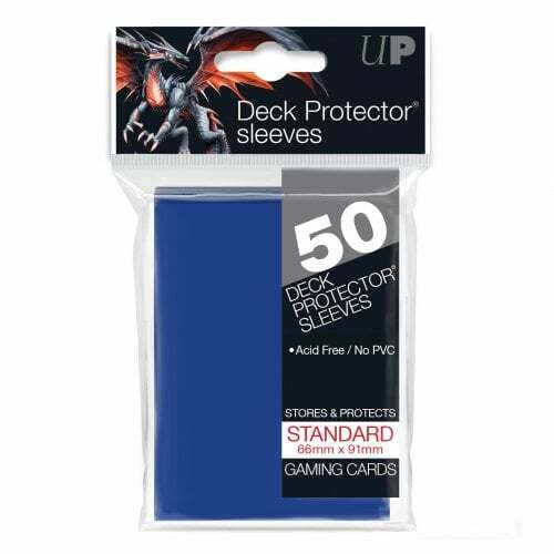 Ultra Deck Protector Sleeves STANDARD 66mm x 91mm x 50 - Solid Blue