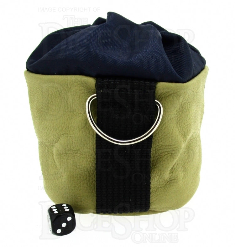 Chasm Vortex Huge Gold High Grade Leather Dice Bag