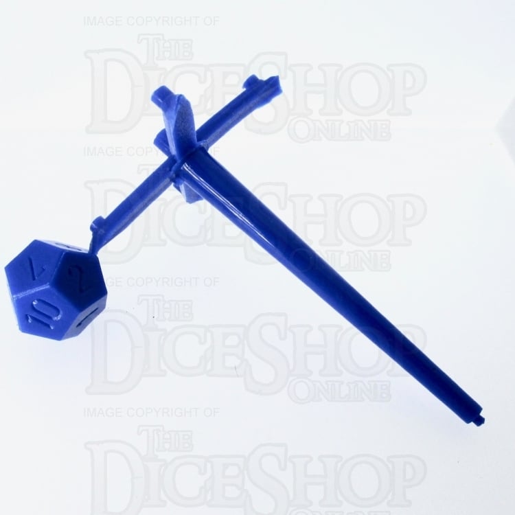 HALF PRICE CLEARANCE D&G Opaque Blue D12 Dice - Unfinished Production Sprue