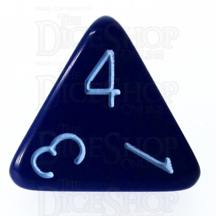 HALF PRICE CLEARANCE Role 4 Initiative Opaque Blue & Blue D4 Dice