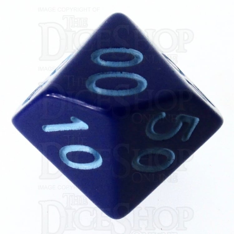 HALF PRICE CLEARANCE Role 4 Initiative Opaque Blue & Blue Percentile Dice