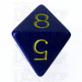 HALF PRICE CLEARANCE Role 4 Initiative Opaque Blue & Gold D8 Dice