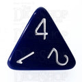 HALF PRICE CLEARANCE Role 4 Initiative Opaque Blue & White D4 Dice