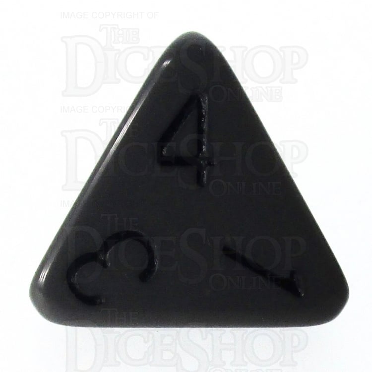 HALF PRICE CLEARANCE Role 4 Initiative Opaque Grey & Black D4 Dice