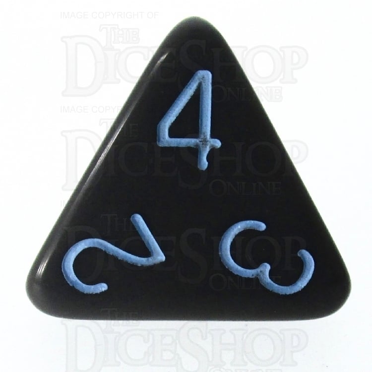 HALF PRICE CLEARANCE Role 4 Initiative Opaque Grey & Blue D4 Dice