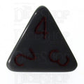 HALF PRICE CLEARANCE Role 4 Initiative Opaque Grey & Red D4 Dice