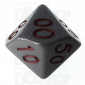 HALF PRICE CLEARANCE Role 4 Initiative Opaque Grey & Red Percentile Dice